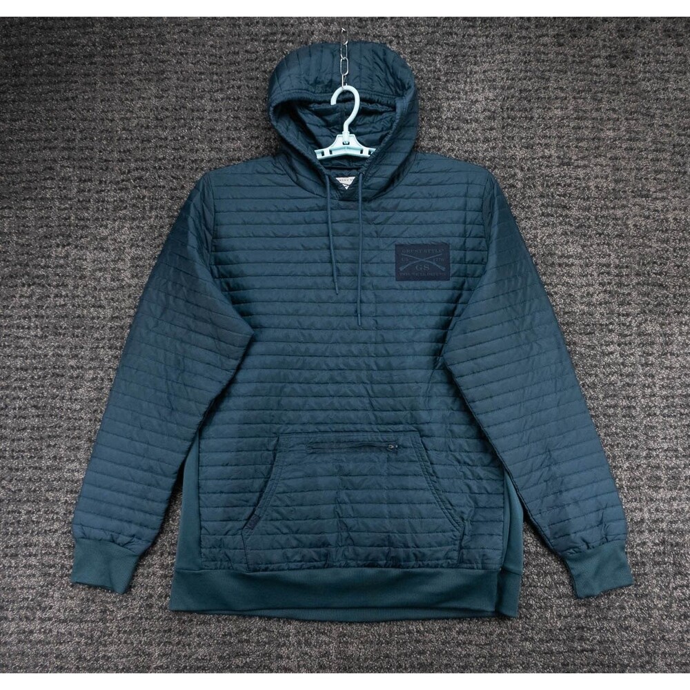 Grunt Style Jacket Mens 2XL Blue Hooded Puffer Pullover Outdoor US 1776 Patriot